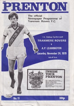 Tranmere Rovers v AP Leamington Match Programme 1979-11-24